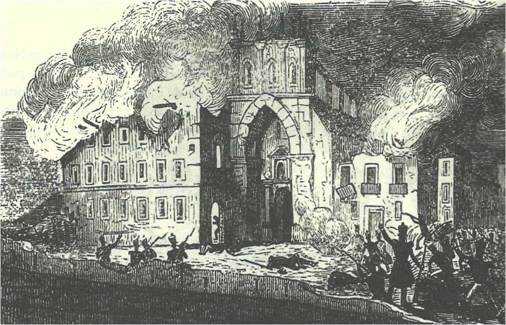 <b>Burning of the San Agustín Convent 1836</b>